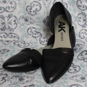 Anne Klein Sport‎ Womens Black Flats Size 6.5M